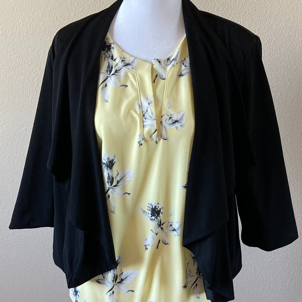 Black flared jacket